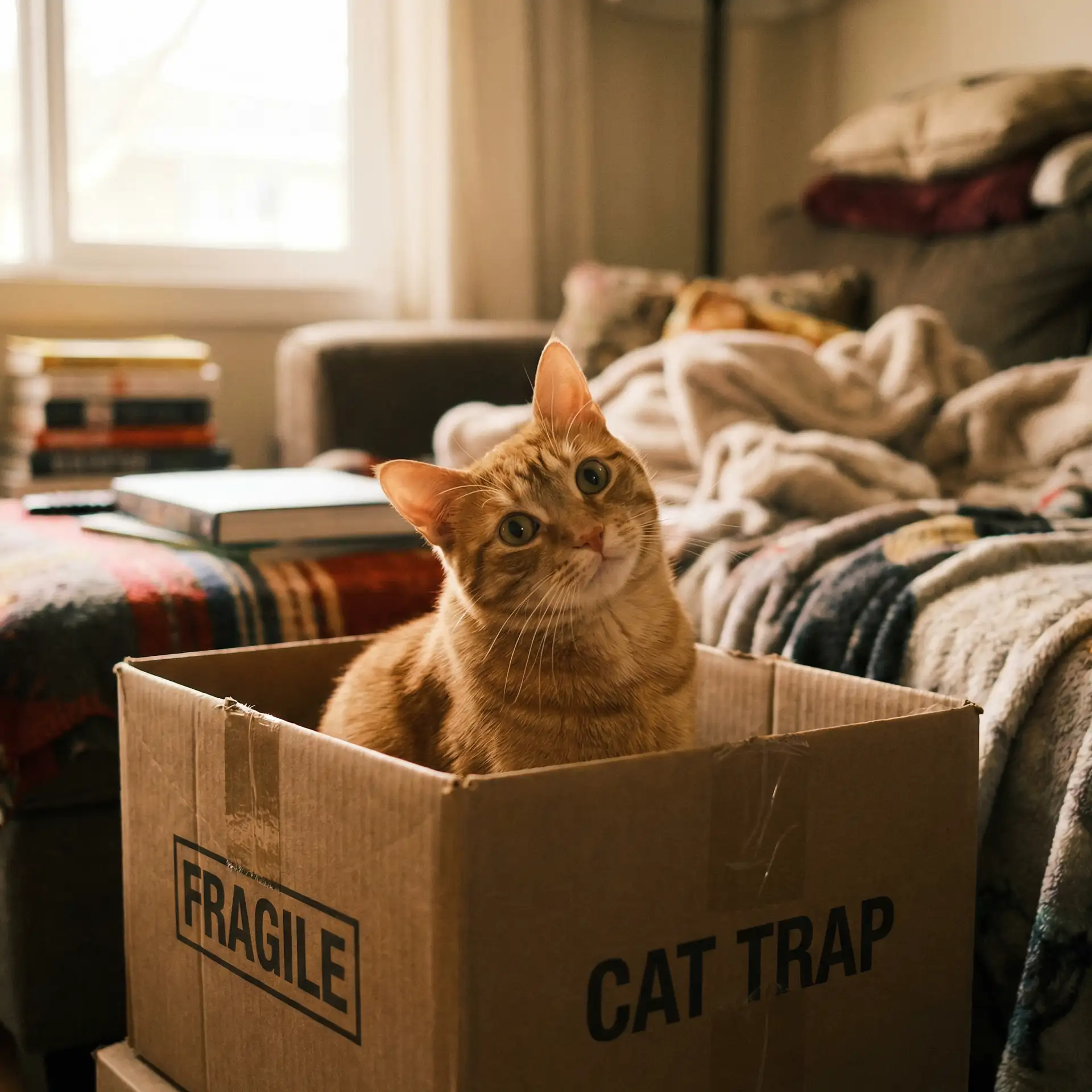 橘猫躲在纸箱里 - 免费影视大全2019在线观看